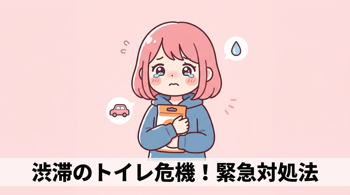 渋滞でトイレが間に合わない時の緊急対処法