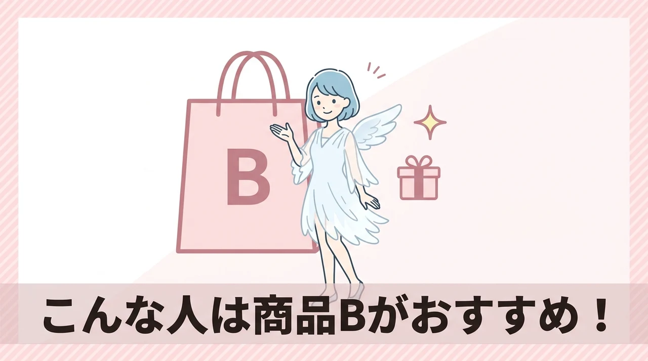 商品Bがおすすめな人