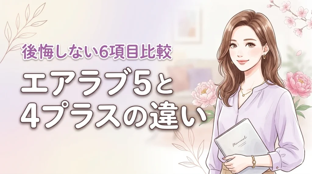 エアラブ5と4プラスの違いを6つの項目で比較！後悔しないための全知識